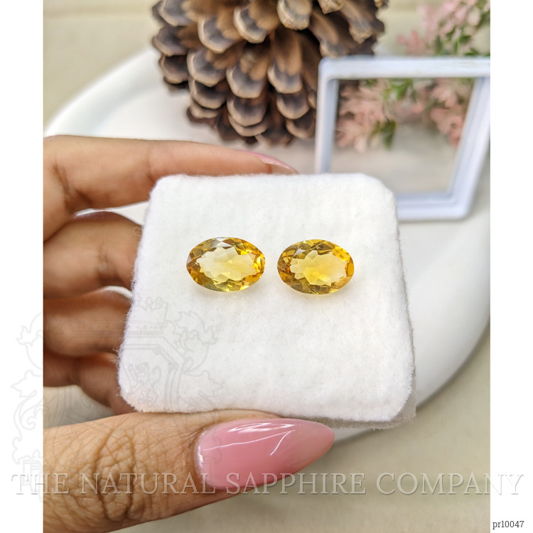 8.79 Ct.Tw. Citrine Pair from Brazil