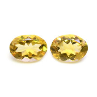 10.15 Ct.Tw.Total Carat Weight Citrine Pair from Brazil Video