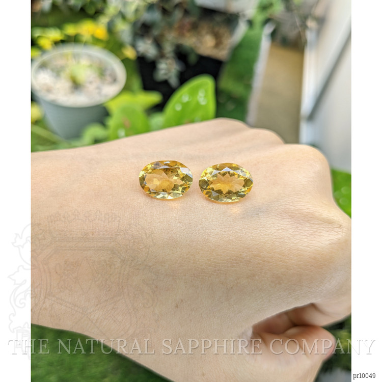 10.15 Ct.Tw. Citrine Pair from Brazil