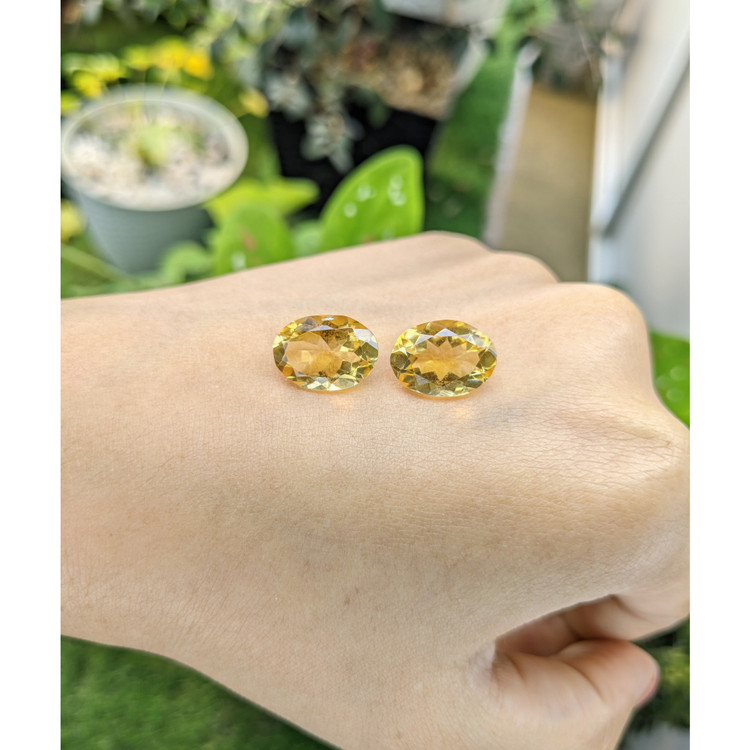 10.15 Ct.Tw. Citrine Pair from Brazil