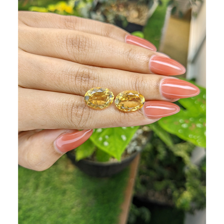 10.15 Ct.Tw. Citrine Pair from Brazil