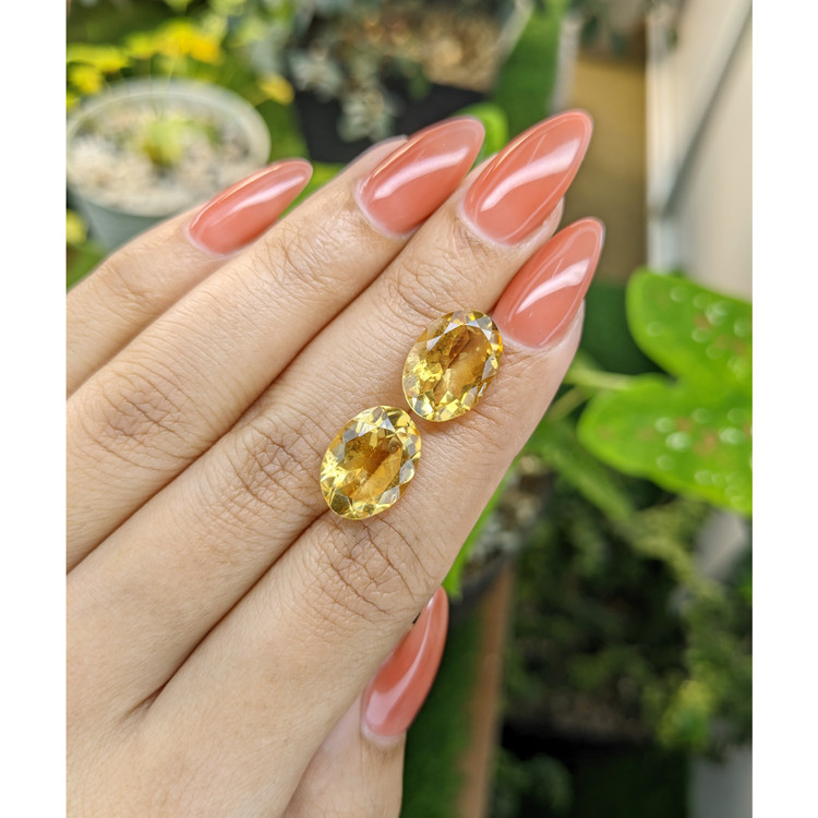 10.15 Ct.Tw. Citrine Pair from Brazil