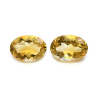 9.85 Ct.Tw.Total Carat Weight Citrine Pair from Brazil Video