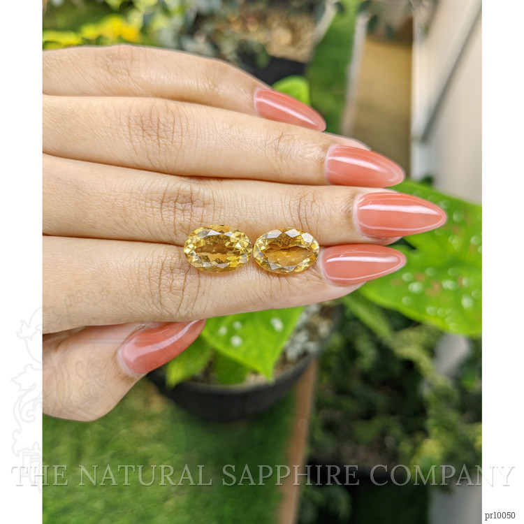 9.85 Ct.Tw. Citrine Pair from Brazil