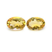 9.35 Ct.Tw.Total Carat Weight Citrine Pair from Brazil Video
