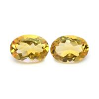 9.35 Ct.Tw.Total Carat Weight Citrine Pair from Brazil Video