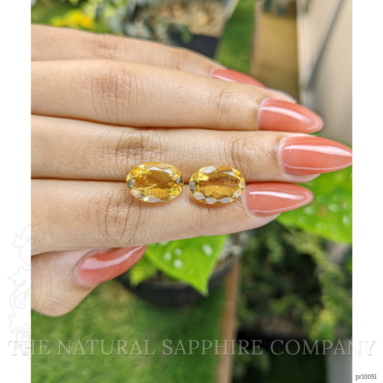 9.35 Ct.Tw. Citrine Pair from Brazil