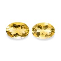 9.81 Ct.Tw.Total Carat Weight Citrine Pair from Brazil Video