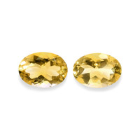 9.81 Ct.Tw.Total Carat Weight Citrine Pair from Brazil Video