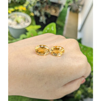 9.81 Ct.Tw.Total Carat Weight Citrine Pair from Brazil Life Style