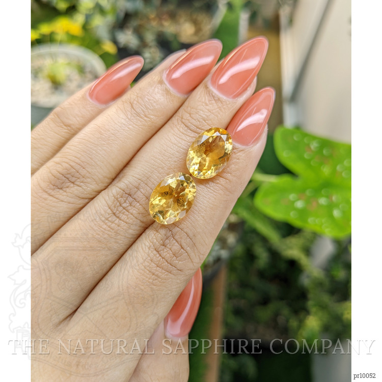 9.81 Ct.Tw. Citrine Pair from Brazil