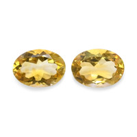 10.84 Ct.Tw.Total Carat Weight Citrine Pair from Brazil Video