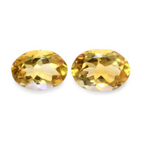 10.51 Ct.Tw.Total Carat Weight Citrine Pair from Brazil Video