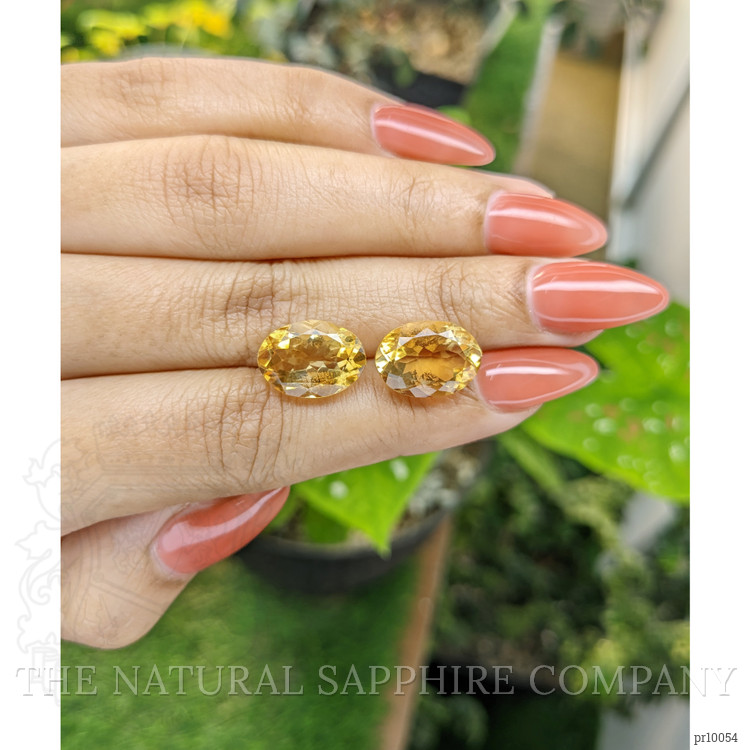 10.51 Ct.Tw. Citrine Pair from Brazil