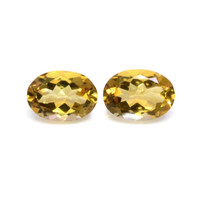 11.48 Ct.Tw.Total Carat Weight Citrine Pair from Brazil Video