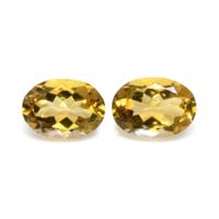 11.48 Ct.Tw.Total Carat Weight Citrine Pair from Brazil Video