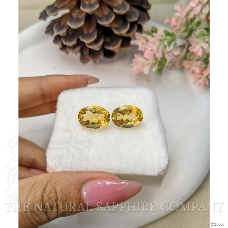 11.48 Ct.Tw. Citrine Pair from Brazil