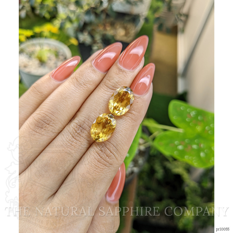 11.48 Ct.Tw. Citrine Pair from Brazil