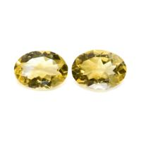 9.07 Ct.Tw.Total Carat Weight Citrine Pair from Brazil Video