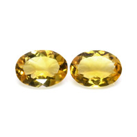 8.93 Ct.Tw.Total Carat Weight Citrine Pair from Brazil Video