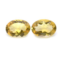 9.48 Ct.Tw.Total Carat Weight Citrine Pair from Brazil Video