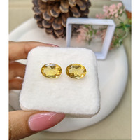 9.48&nbsp;Ct.Tw.Total Carat Weight Citrine Pair from Brazil Life Style