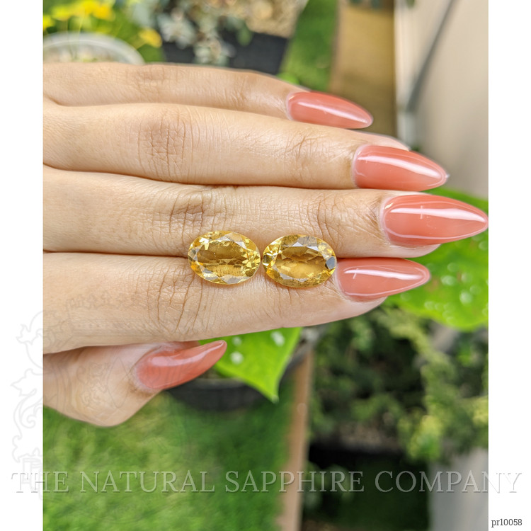 9.48 Ct.Tw. Citrine Pair from Brazil