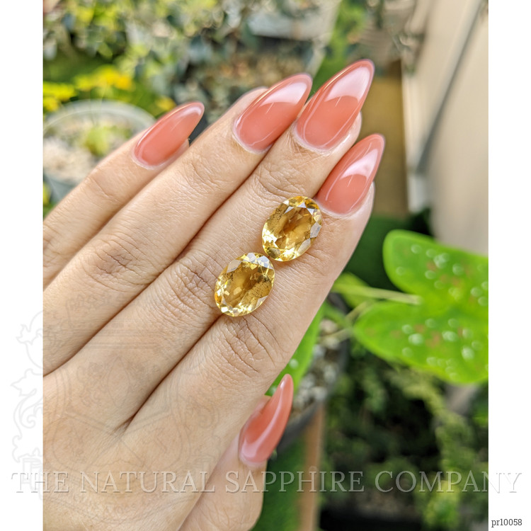 9.48 Ct.Tw. Citrine Pair from Brazil