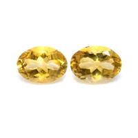 10.14 Ct.Tw.Total Carat Weight Citrine Pair from Brazil Video