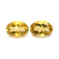 10.14 Ct.Tw.Total Carat Weight Citrine Pair from Brazil Video