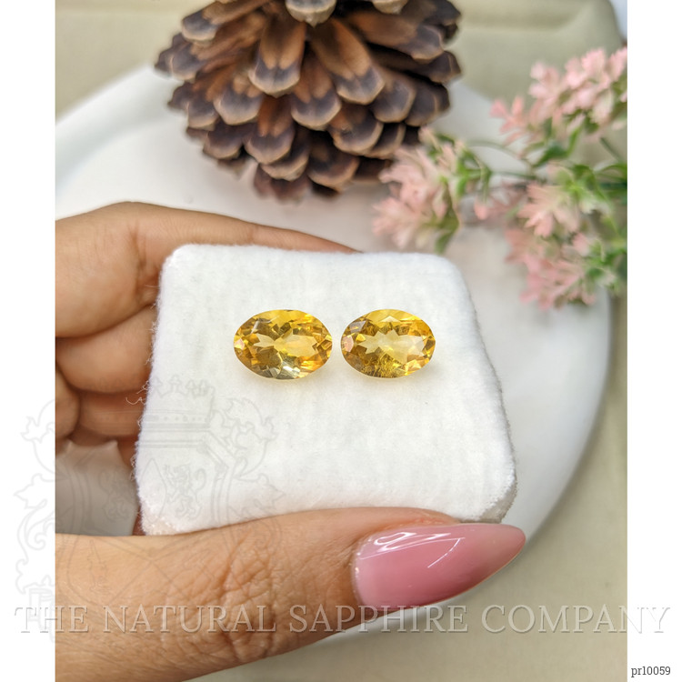 10.14 Ct.Tw. Citrine Pair from Brazil