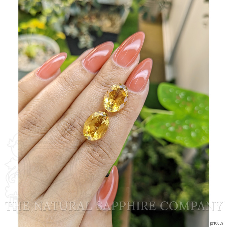 10.14 Ct.Tw. Citrine Pair from Brazil
