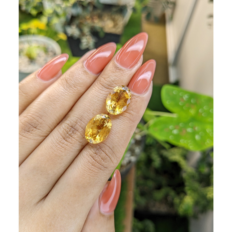 10.14 Ct.Tw. Citrine Pair from Brazil