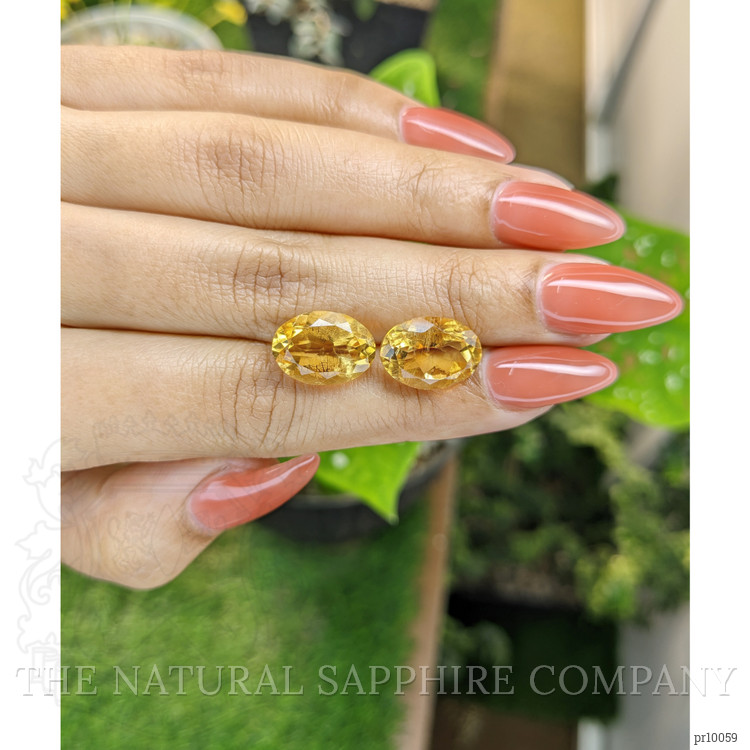 10.14 Ct.Tw. Citrine Pair from Brazil
