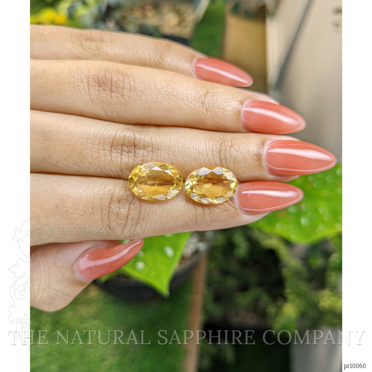 9.84 Ct.Tw. Citrine Pair from Brazil