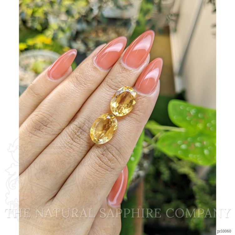 9.84 Ct.Tw. Citrine Pair from Brazil
