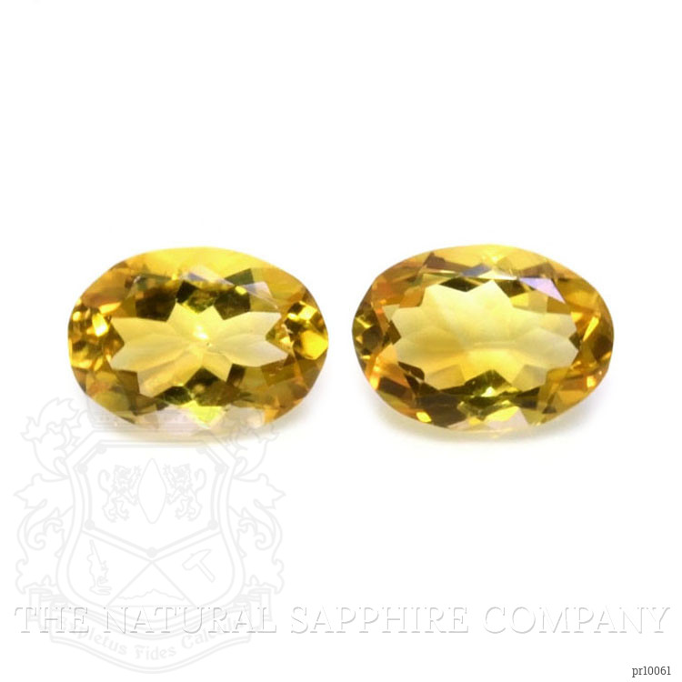 9.66 Ct.Tw. Citrine Pair from Brazil