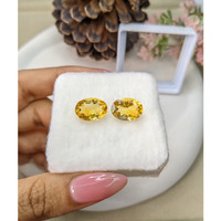 9.66 Ct.Tw.Total Carat Weight Citrine Pair from Brazil Life Style