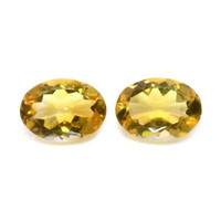 9.28 Ct.Tw.Total Carat Weight Citrine Pair from Brazil Video