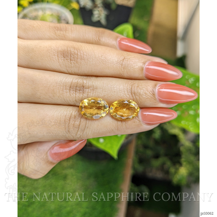 9.28 Ct.Tw. Citrine Pair from Brazil