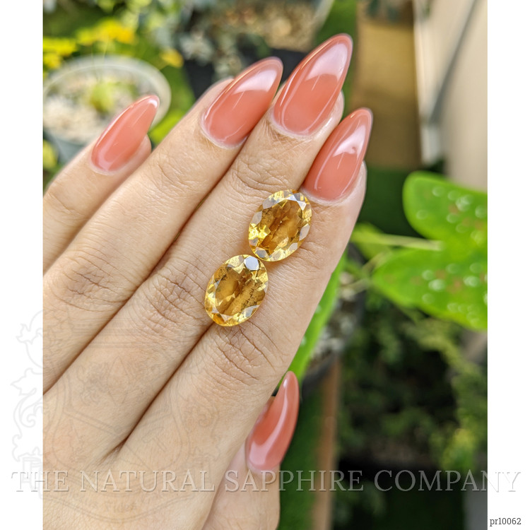 9.28 Ct.Tw. Citrine Pair from Brazil