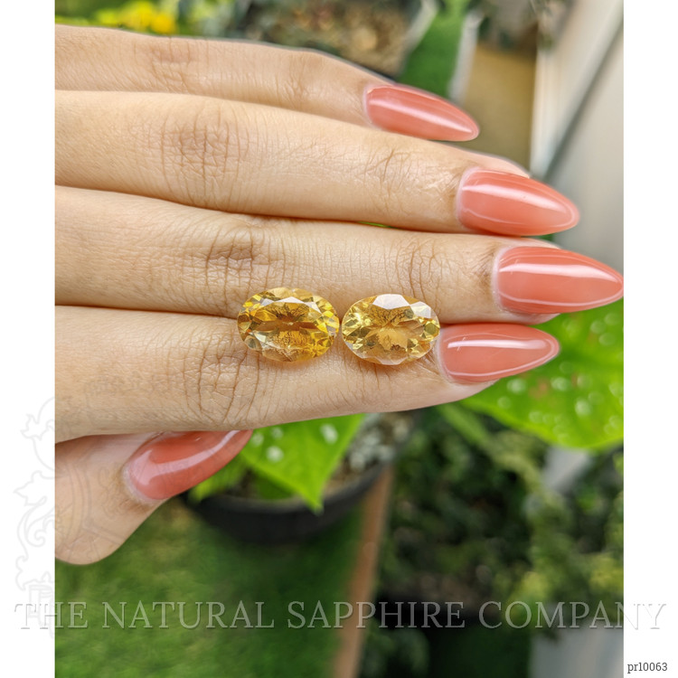 10.71 Ct.Tw. Citrine Pair from Brazil