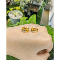 10.71 Ct.Tw.Total Carat Weight Citrine Pair from Brazil Life Style