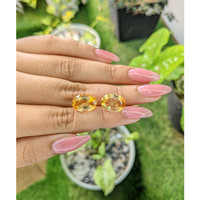 9.50 Ct.Tw.Total Carat Weight Citrine Pair from Brazil Life Style