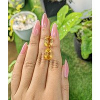 9.50 Ct.Tw.Total Carat Weight Citrine Pair from Brazil Life Style