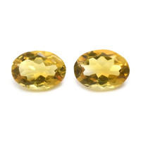 9.41 Ct.Tw.Total Carat Weight Citrine Pair from Brazil Video