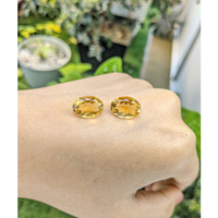 9.41 Ct.Tw.Total Carat Weight Citrine Pair from Brazil Life Style