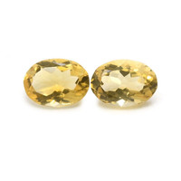 9.95 Ct.Tw.Total Carat Weight Citrine Pair from Brazil Video