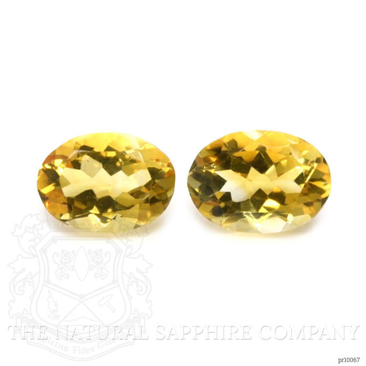 10.85 Ct.Tw. Citrine Pair from Brazil