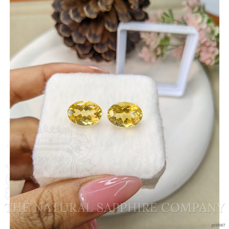 10.85 Ct.Tw. Citrine Pair from Brazil